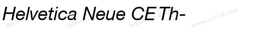Helvetica Neue CE Th字体转换